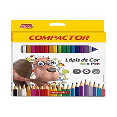 Imagem de Lápis de Cor Compactor Neo-Pen Madeira 24 cores