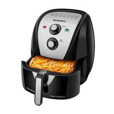 Imagem de Fritadeira Sem Óleo Air Fryer 6L Afn-60-Bi Preto 220V - Mondial, Preto