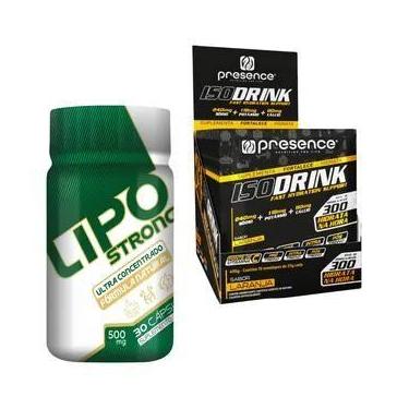 Imagem de Lipo Strong + Isodrink 15 Sachês 33g - presence, Laranja