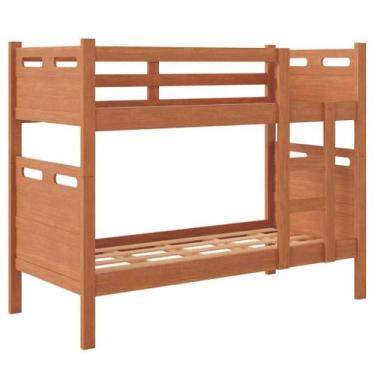 Imagem de Beliche Jaspe 100% MDF Vira Duas Camas Dois Colchões D33 De Brinde - A