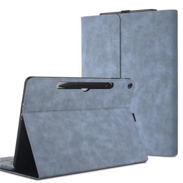 Imagem de xisiciao Capa protetora para Microsoft Surface Pro 30.5 cm 1st Edition 2025 30.5 cm Shell compatível com capa de teclado ultrafina, design de dissipação de calor leve (azul claro)
