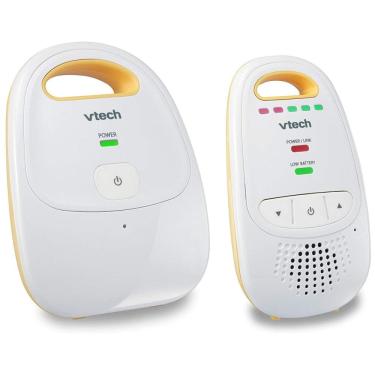 Imagem de Monitor de Áudio para Bebês com Bateria Recarregável e Som Cristalino de Longo Alcance, 110V, VTech, Amarelo e Branco