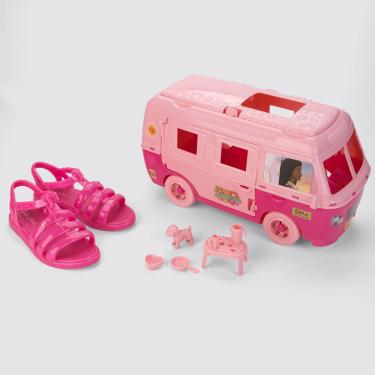 Imagem de Sandália Menina Grendene Kids Barbie Road Rosa Escuro 23071
