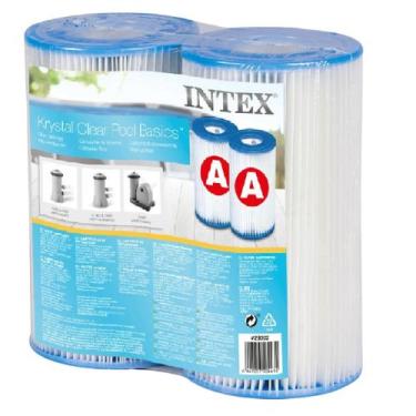 Imagem de Kit 02 cartuchos refil tipo a filtro intex bomba 2006 3785, Branco