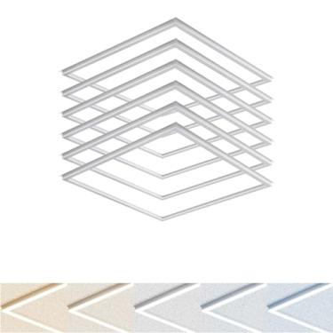 Imagem de Painel de luzes LED com moldura iluminada de 2 x 5 pés, interruptor selecionável 5CCT 3000K-6500K, 2600/3900/5200LM, interruptor 20W/30W/40W, luzes de teto de grade, 0-10V regulável, classificação de