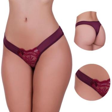 Imagem de Kit 10 Calcinha com detalhe em Renda Bela - NAKA MODAS, GG, Sortido