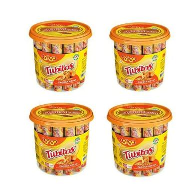 Imagem de Combo Potes de Paçoca de Rolha Tubitos Incluindo 4 Potes - Jazam