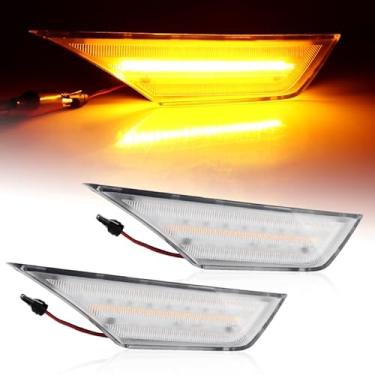 Imagem de APMAT Marcador lateral Civic LED para Honda Civic Sedan Coupe Hatchback 2016-2021 Lente âmbar
