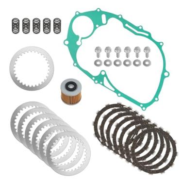 Imagem de JAVIK Kit de parafuso e junta de mola de placas de fricção de embreagem para Yamaha XV650 XVS650A XVS650AT 1998-2010