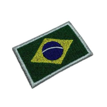 Imagem de BP0405T16 Bandeira Brasil Patch Bordado Termo Adesivo - BR44