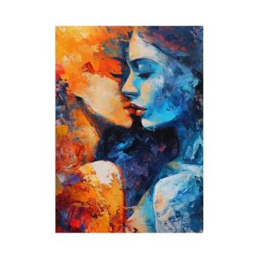 Imagem de Retrato De Casal Dançando Com Motocicleta, Mulher Tocando Piano, Impre