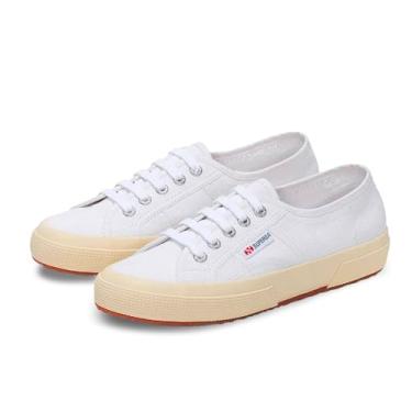 Imagem de Superga Tênis clássico unissex 2750 Cotu, Branco/off-white, 10.5 Women/9 Men