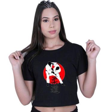 Imagem de Cropped Blusinha Algodão Esporte Judô Luta Artes Marciais - Lafre, Pre