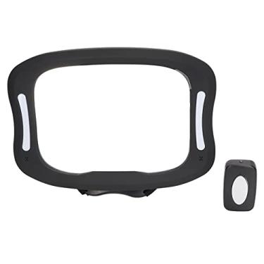 Imagem de Espelho de carro infantil com luz LED, rotação de 360 graus, amplo e transparente, retrovisor para bebê