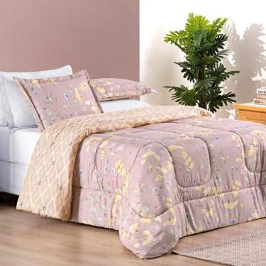 Imagem de Kit Edredom Dupla Face Super King Bouti 03 Peças - Lavanda - BIA ENXOV