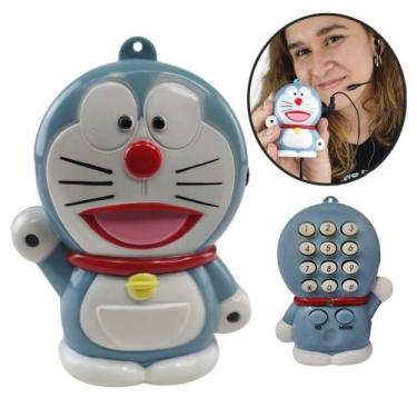 Imagem de Telefone Fixo Gato Doraemon Mesa C Headset Microfone - 0
