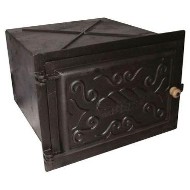Imagem de Forno em Ferro Fogão a Lenha Grande Porta Ferro 50x46x31cm - OUTRAS MA