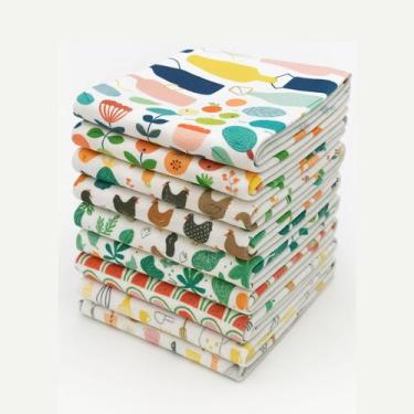 Imagem de Pano Copa Prato Microfibra Estampado Seca Mais 35x55 Kit 10 - Camesa