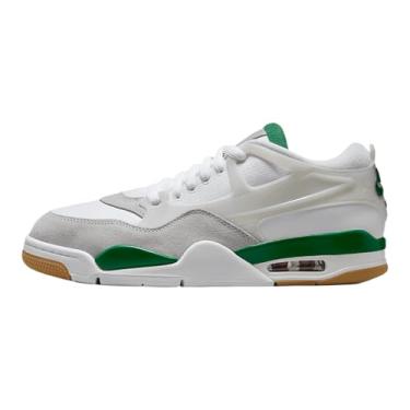 Imagem de Tênis masculino Air Jordan 4 RM (FQ7939-103, branco/cinza neutro/cinza lobo/verde pinho), Branco/cinza neutro/cinza lobo/verde pinheiro, 40