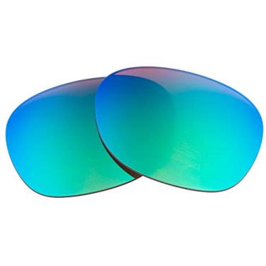 Imagem de LenzFlip Lentes de reposição polarizadas compatíveis com óculos de sol Rayban New Wayfarer RB2132 de 58 mm - fabricadas nos EUA -, Marrom polarizado com espelho verde, 58mm