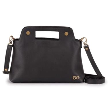 Imagem de Bolsa Feminina Transversal Média Tiracolo Couro Legítimo Floater(Preto)