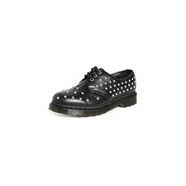 Imagem de Dr. Martens Unissex adulto 1461 Stud Wanama, Preto, 8 Women/7 Men