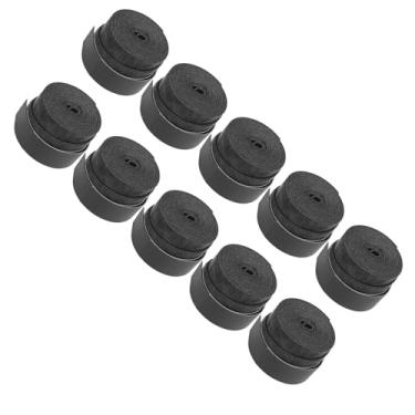 Imagem de RiToEasysports Absorção de Suor, o Excesso de Badminton do Tênis PU, 10pcs Anti-Slip Racket Handle Grip Set para Uso Multiuso, Fita Adesiva de Tênis (Preto)