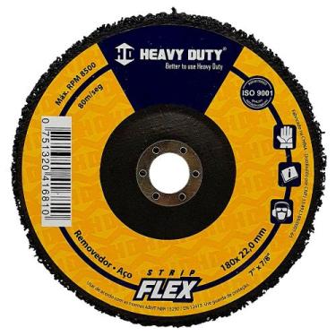Imagem de DISCO REMOVEDOR STRIP FLEX 180X22- 6 Unidades - HEAVY DUTY