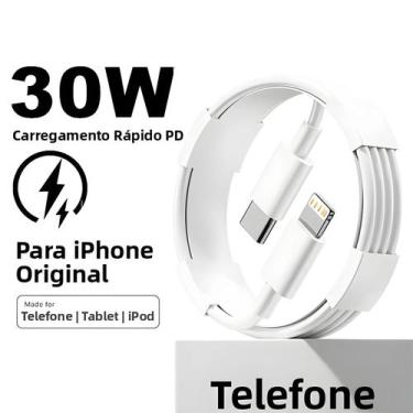 Imagem de Cabo USB-C De Carregamento Rápido 30W PD Para iPhone 14 plus 13 12 Min