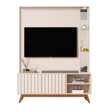 Imagem de Estante para TV até 46 Polegadas 2 Portas com Led Off White - JB Bechara