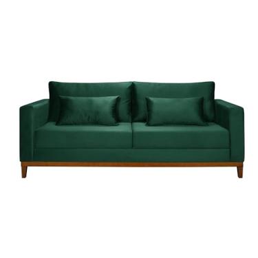 Imagem de Sofá Bahamas 2,00 Veludo Confort Casa Imperial Sala de Estar (Verde 181)