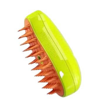 Imagem de Escova Vapor Elétrica Pet Cães Gatos 3 Em 1 Tira Pelos Massagem Pet USB Portátil