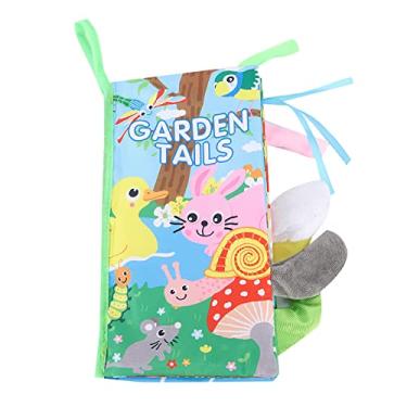 Imagem de Livro de pano, livro de pano de bebê de papel PVC, resistente a rasgos para bebês crianças