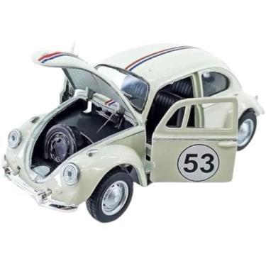 Imagem de Herbie 53 Colecionável Carrinho Miniatura De Ferro Fusca A Fricção Fus