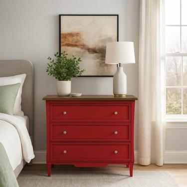 Imagem de Cômoda para Quarto em Mdf 3 Gavetas Amsterdã - Weihermann