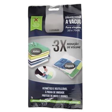 Imagem de Saco À Vácuo para Roupas Cobertor Toalhas Travesseiros 50x70cm - WARI