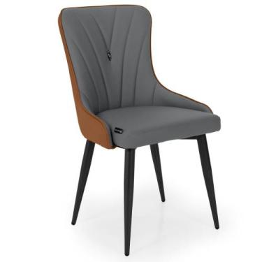 Imagem de Cadeira de Jantar Estofada Verona Design Italiano Encosto Anatômico co