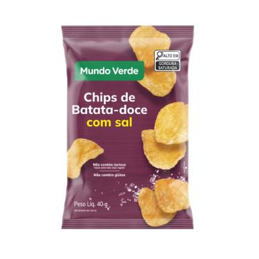 Imagem de Chips de Batata Doce com Sal Mundo Verde 40g