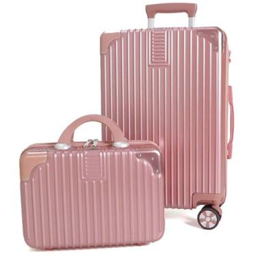 Imagem de Kit com Mala de Viagem Bordo e Frasqueira Maleta de Mão - Linha Nova I