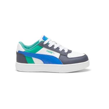 Imagem de PUMA Tênis infantil Smash V2 com cadarço casual - branco - tamanho 44