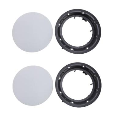 Imagem de Bewinner Grelha de Alto -falante de Teto Comercial Capas de Churrasqueiras Magnéticas de 2pcs de Alto -falante Branco Com Bases de Montagem Ideais para Instalações de Parede para Casa de Carro 280mm