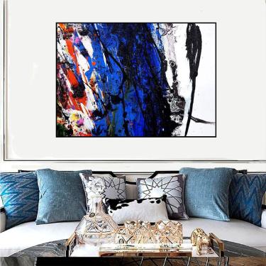 Imagem de Quadro Canvas Abst. Explosão de Cores 50x70