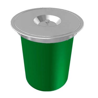 Imagem de Lixeira De Embutir Redonda 12L Aço Inox - Franke