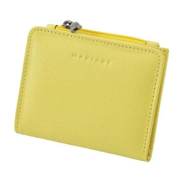 Imagem de Carteira Feminina De Couro Bovino Mariart Azurita - Amarela