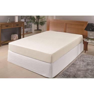 Imagem de Capa para Colchão Impermeável e Saia cama Box Queen Palha