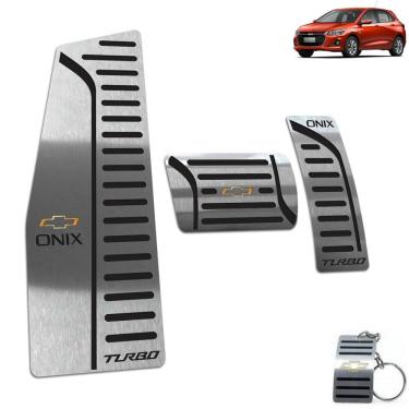 Imagem de Descanso de Pé + Pedaleira Automático Onix Turbo 2020 Preto