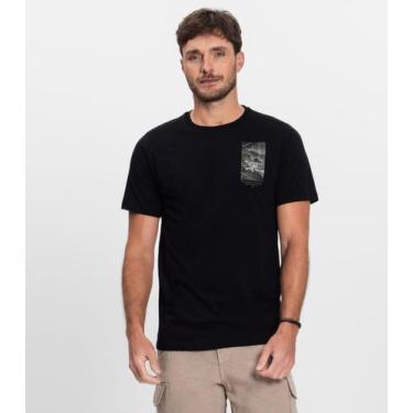 Imagem de Camiseta Plus Size Masculina Meia Malha Diametro Preto, Plus G2, Preto