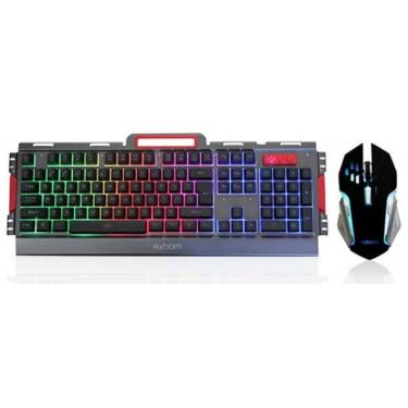 Imagem de Teclado Gamer Exbom BK-G3000 Metal com Iluminação LED