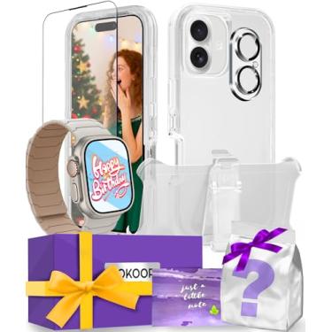 Imagem de AOKOOR Kit inteligente compatível com caixas de presente para iPhone para Apple Watch Band