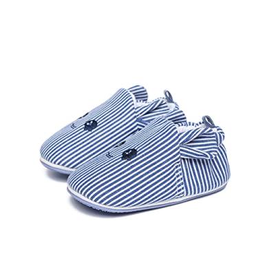 Imagem de Timatego Tênis infantil para meninos e meninas antiderrapante mocassins para bebês primeiros passos (6 a 24 meses), 05 panda azul, 9-12 Months Infant